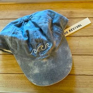 Free People Blue Revival wave tie dye baseball hat